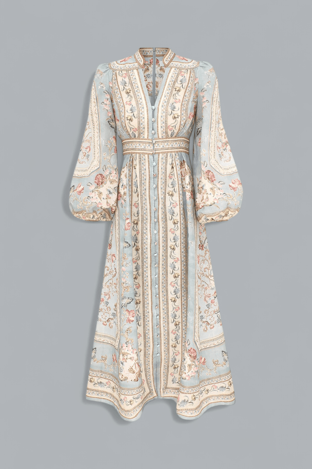 ROSELIGHT PLUNGE MIDI DRESS