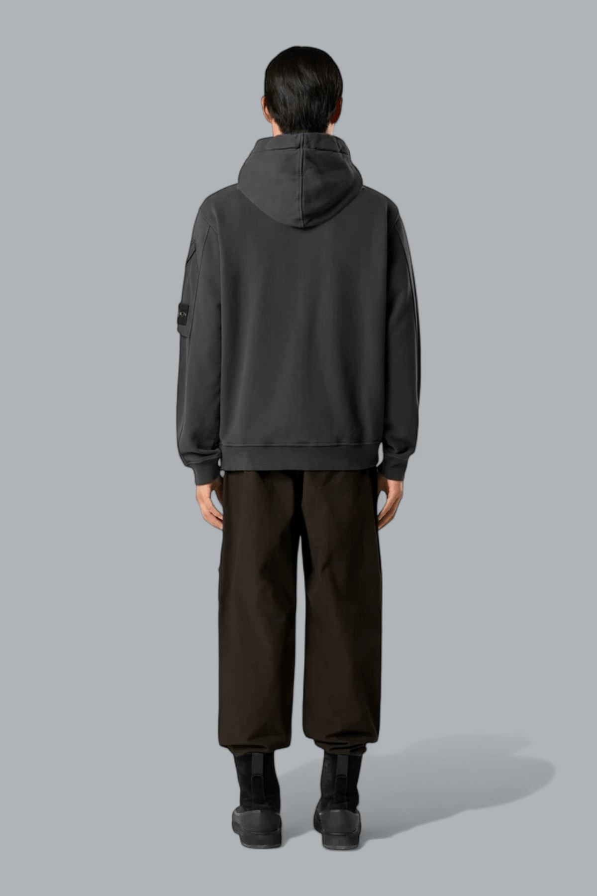 BRUSHED ORGANIC COTTON FLEECE HOODIE