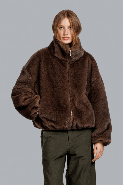 ALLY FAUX MINK JACKET