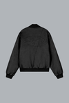 Leather Varsity Jacket Black