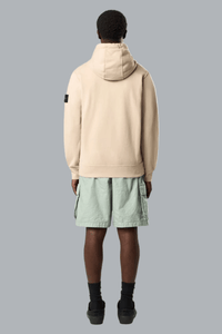 ORGANIC COTTON FLEECE HOODIE SWEATER DESERT SAND