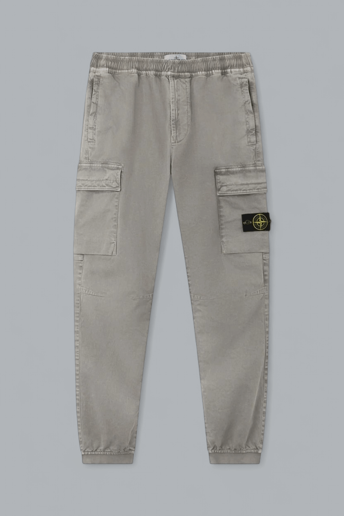 STRETCH ORGANIC BROKEN TWILL COTTON 'OLD' EFFECT CARGO PANTS