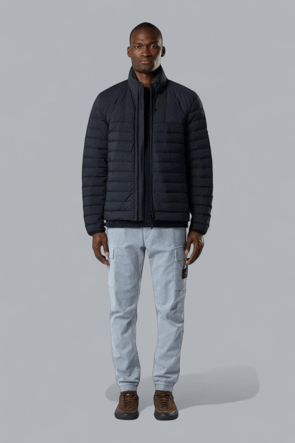 STRETCH ORGANIC BROKEN TWILL COTTON 'OLD' EFFECT CARGO PANTS