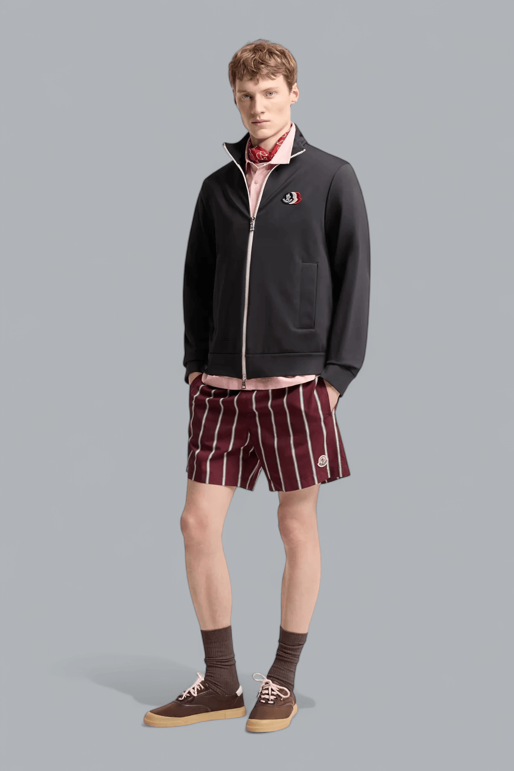 LOGO ZIP THROUGH SWEATER