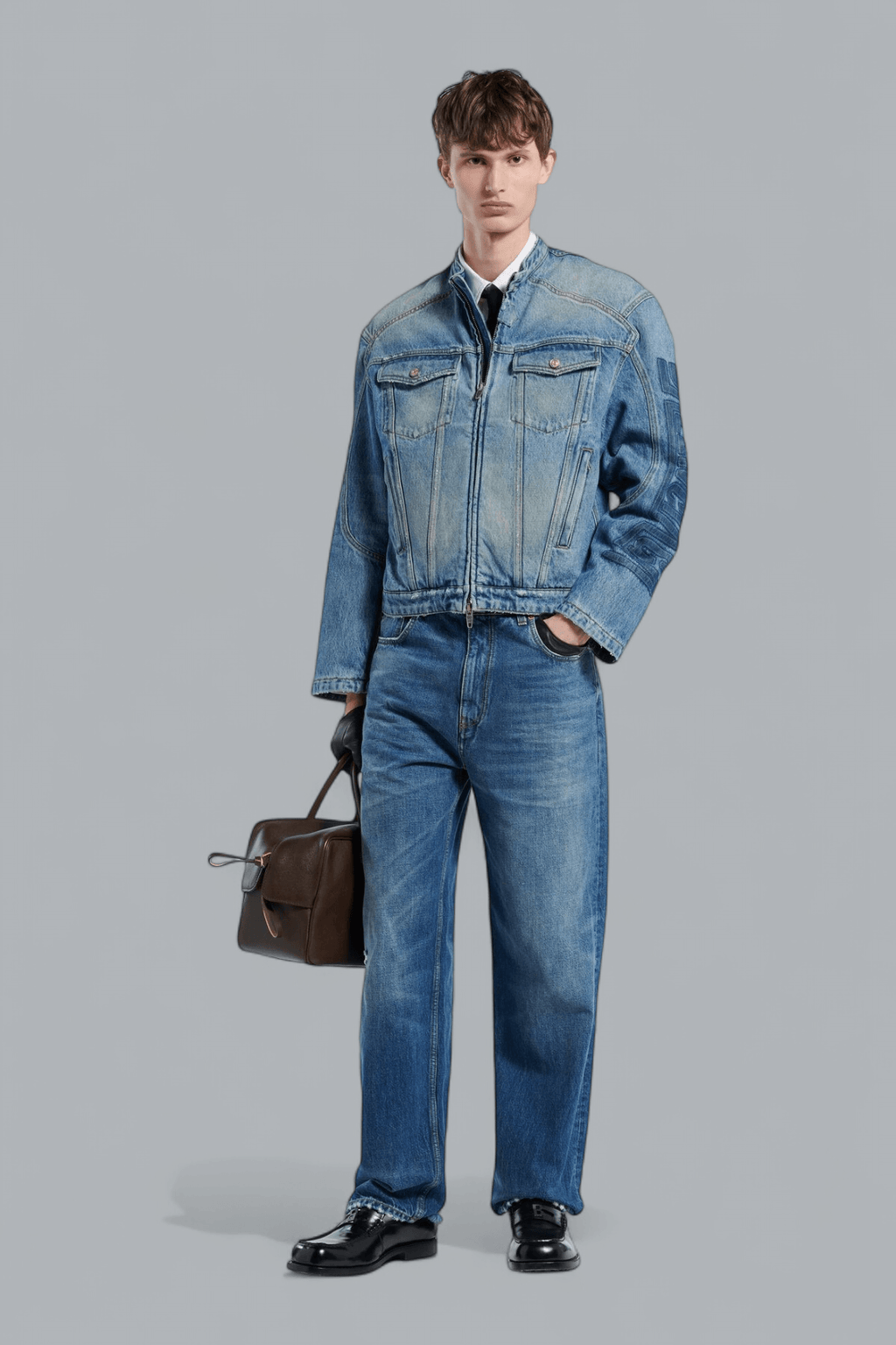 SQUEEZE MOTORCYCLE DENIM JACKET