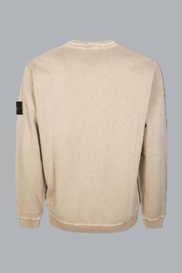 OLD' EFFECT MALFILÉ FLEECE SWEATSHIRT DESERT SAND
