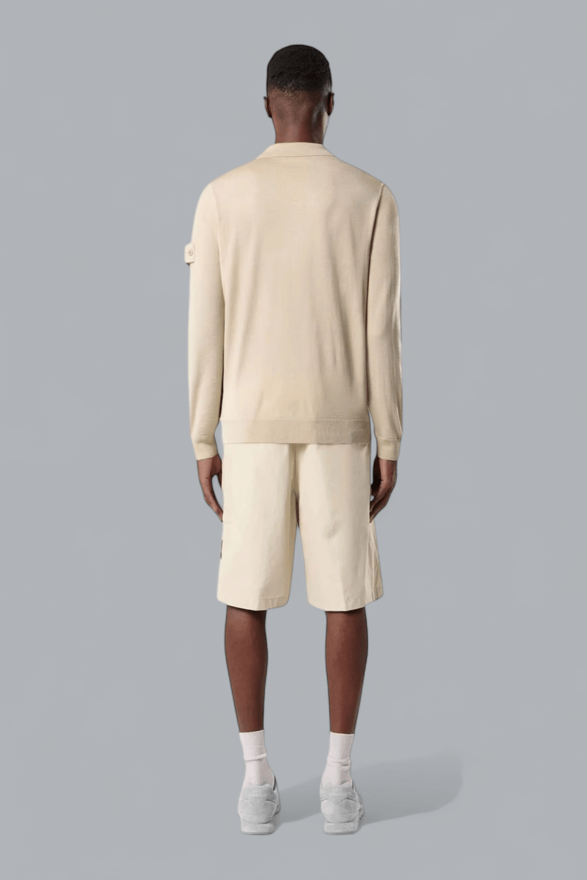 LIGHT PURE RWS WOOL GHOST POLO SHIRT