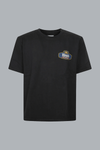 RHUDE RACING CREST T-SHIRT VINTAGE ZWART/MARINEBLAUW