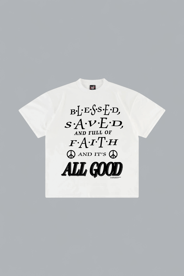 THE PERFECT VINTAGE BLESSED SAVE FAITH T-SHIRT