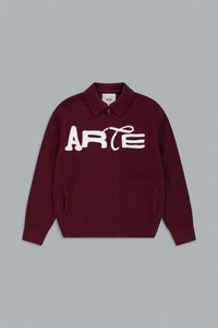 STENCIL ZIP CARDIGAN