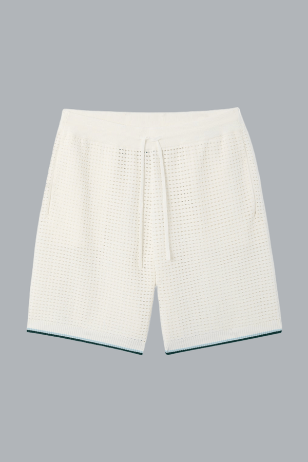 PALM TREE EMBLEM CROCHET SHORTS