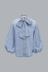INDRA DENIM TIE BLOUSE