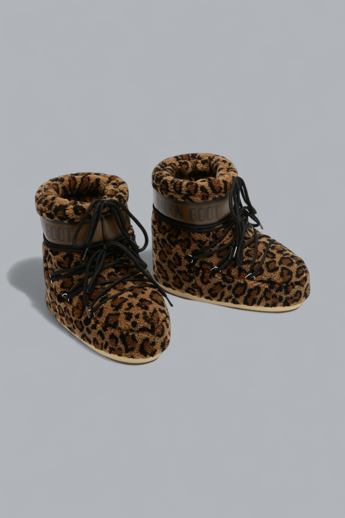 ICON LOW FLEECE LEOPARD BOOTS