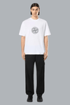 ALL AROUND COMPASS' PRINT ORGANIC COTTON JERSEY T-SHIRT WHITE