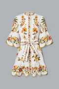 LEMON BOUQUET MINI DRESS