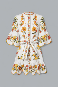 LEMON BOUQUET MINI DRESS