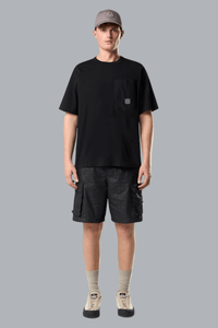 COMBED ORGANIC COTTON JERSEY T-SHIRT BLACK