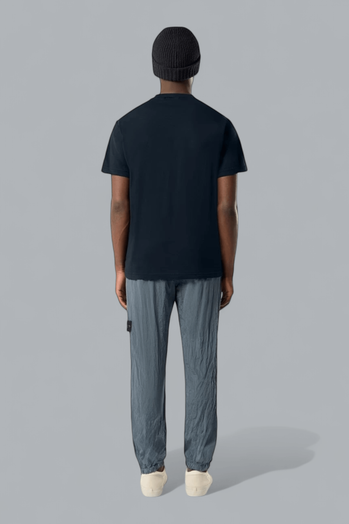 ORGANIC COTTON JERSEY 'FISSATO' EFFECT T-SHIRT