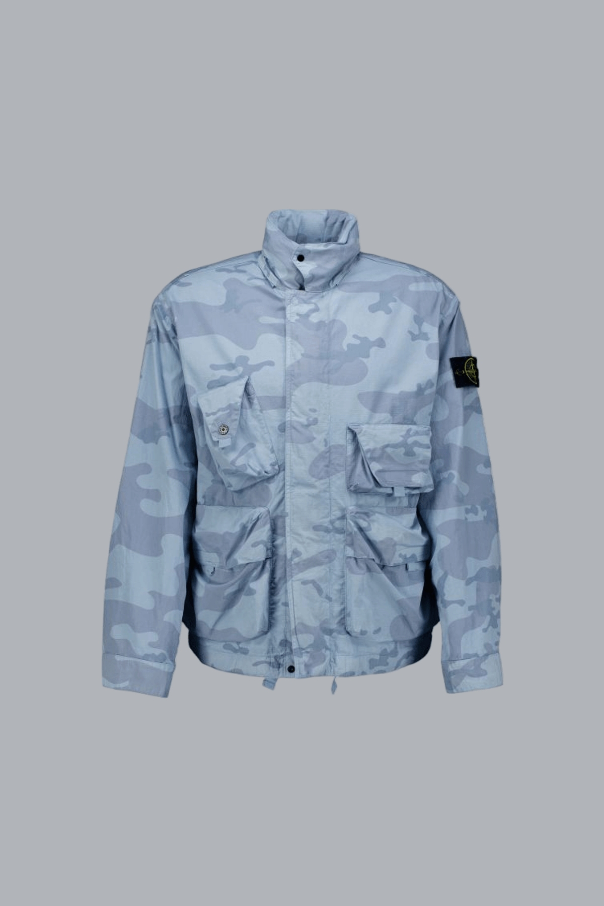 Faded Camo Ripstop-tc Jacket Powder Blue · Stone Island · PL-LINE