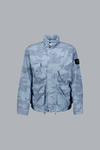 Vervaagde camouflage ripstop-TC jas, poederblauw