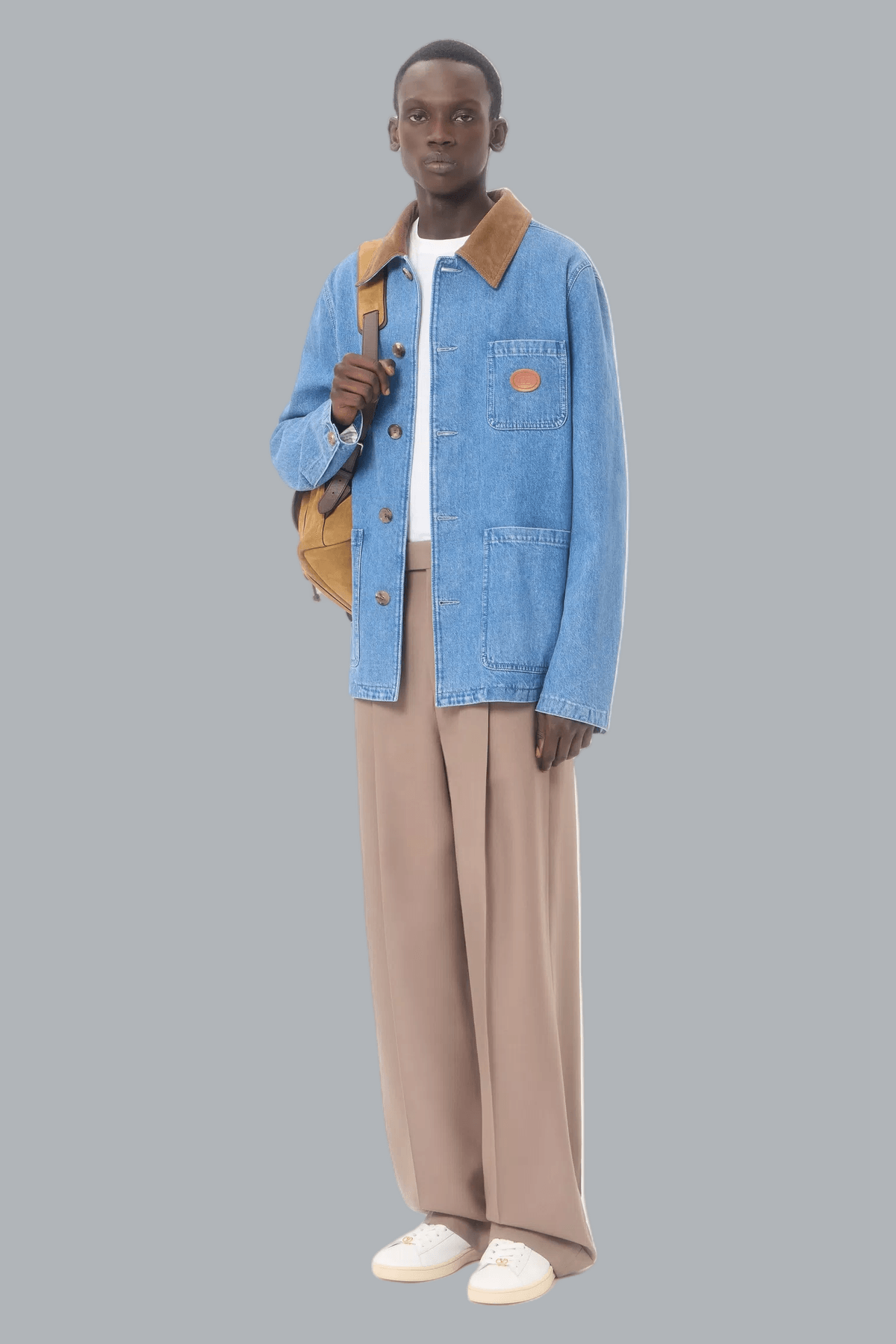 VLOGO SIGNATURE DENIM COAT