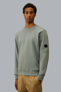 DIAGONAL RAISED FLEECE LENS SWEATER