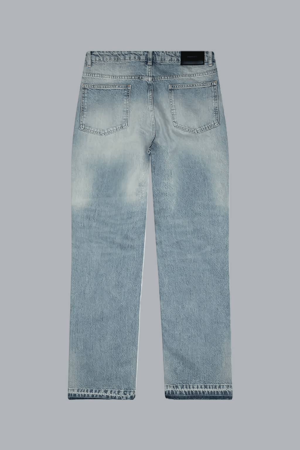 RIPPED HEATON DENIM STRAIGHT JEANS