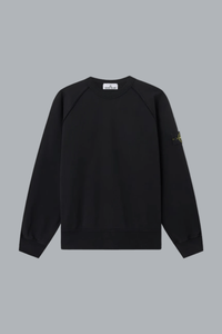 ORGANIC COTTON FLEECE SWEATSHIRT BLACK