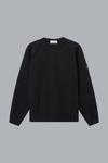 ORGANIC COTTON FLEECE SWEATSHIRT BLACK