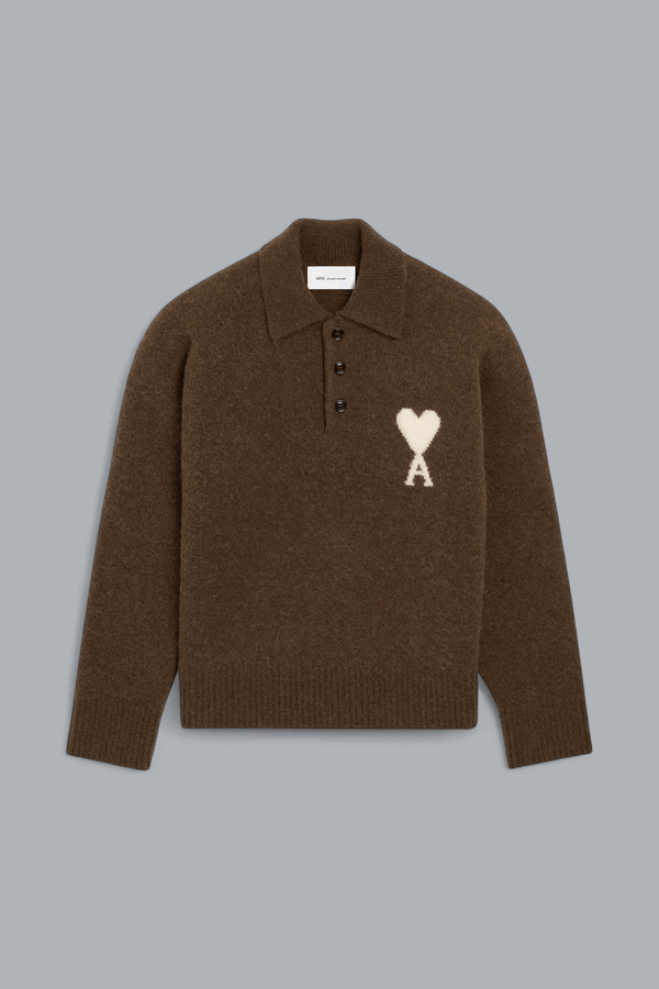 ALPACA KNIT AMI DE COEUR POLO SHIRT