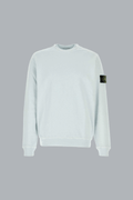 OLD' EFFECT MALFILÉ FLEECE SWEATSHIRT HEMELSBLAUW