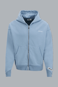 Washed A Logo Zip Through Hoodie