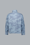 Vervaagde camouflage ripstop-TC jas, poederblauw