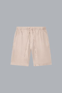 Linen Stretch Sport Shorts Light Beige