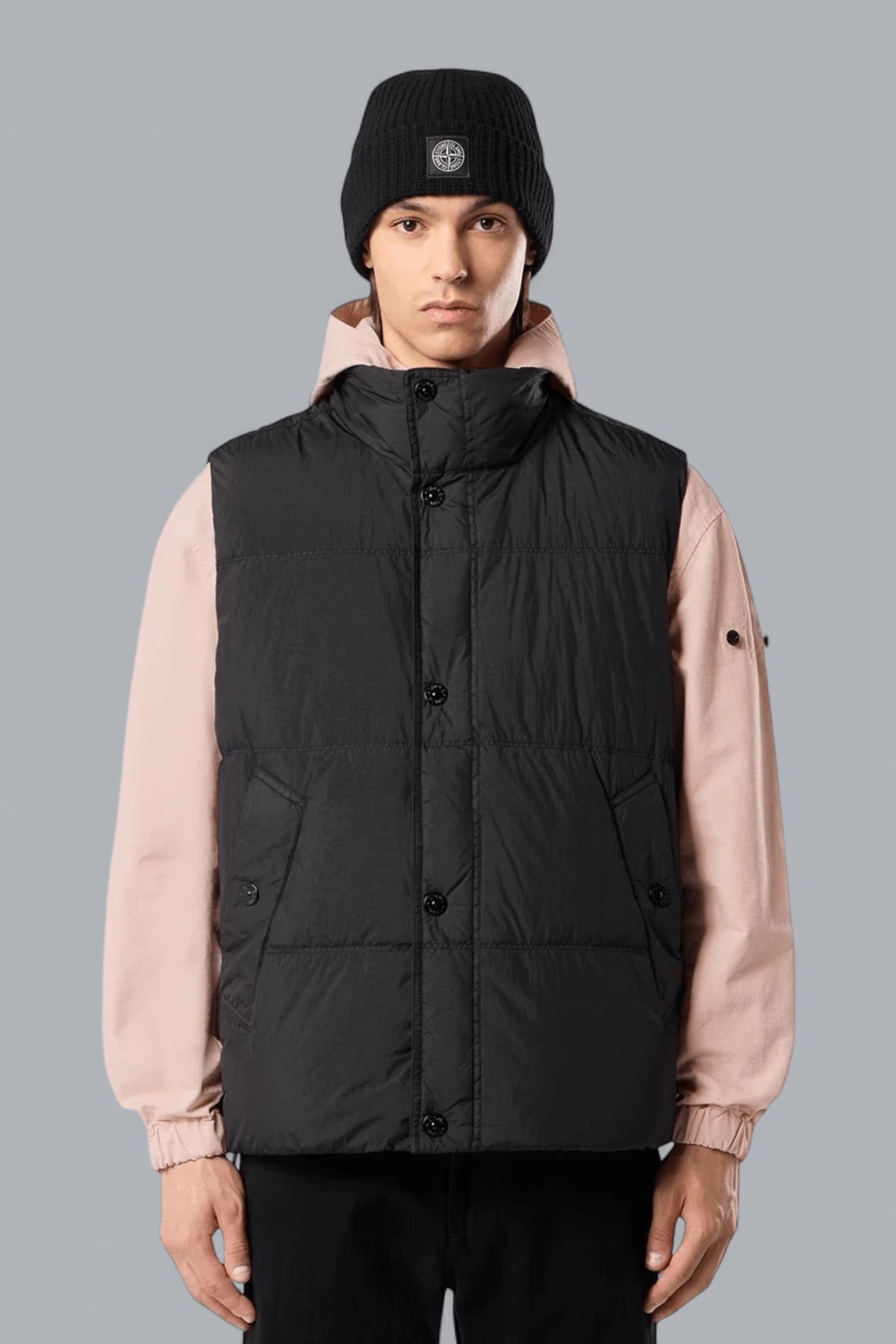 GARMENT DYED CRINKLE REPS NY VEST