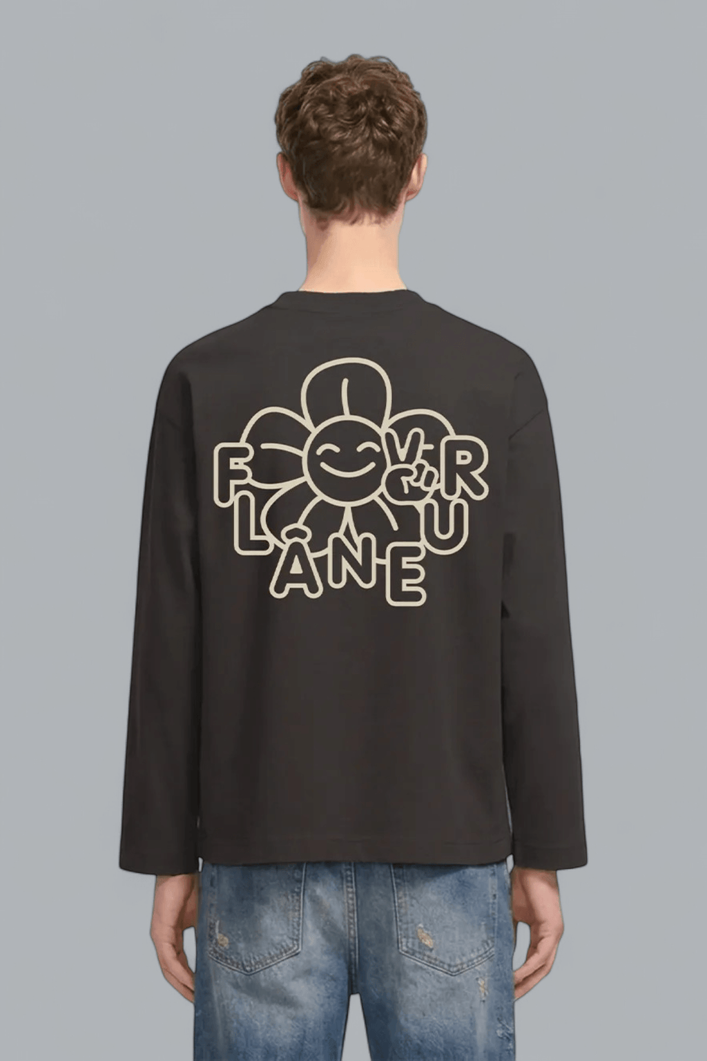 HAPPY FLOWER LONG SLEEVE T-SHIRT