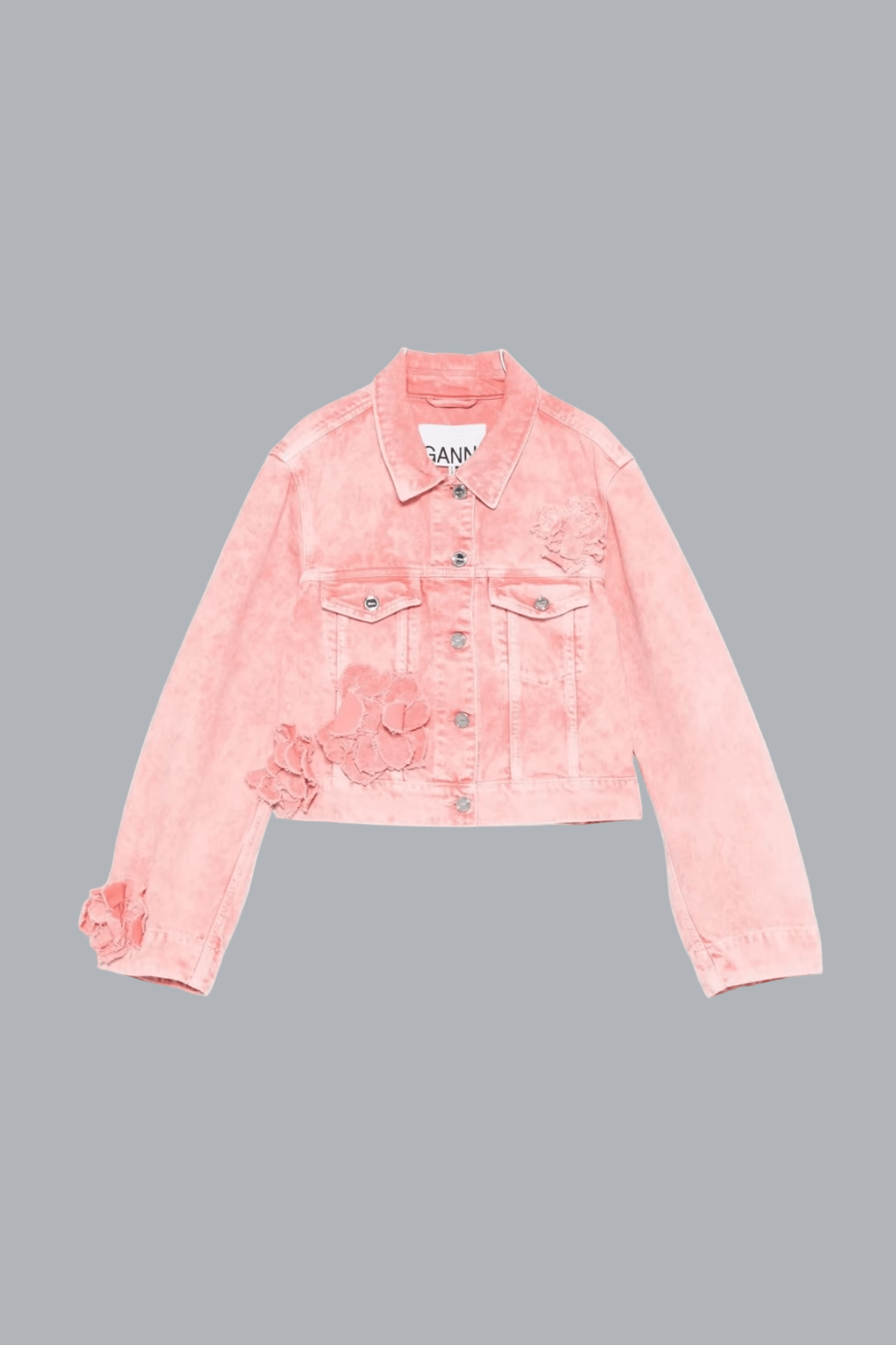 Overdyed Cropped Denim Jacket