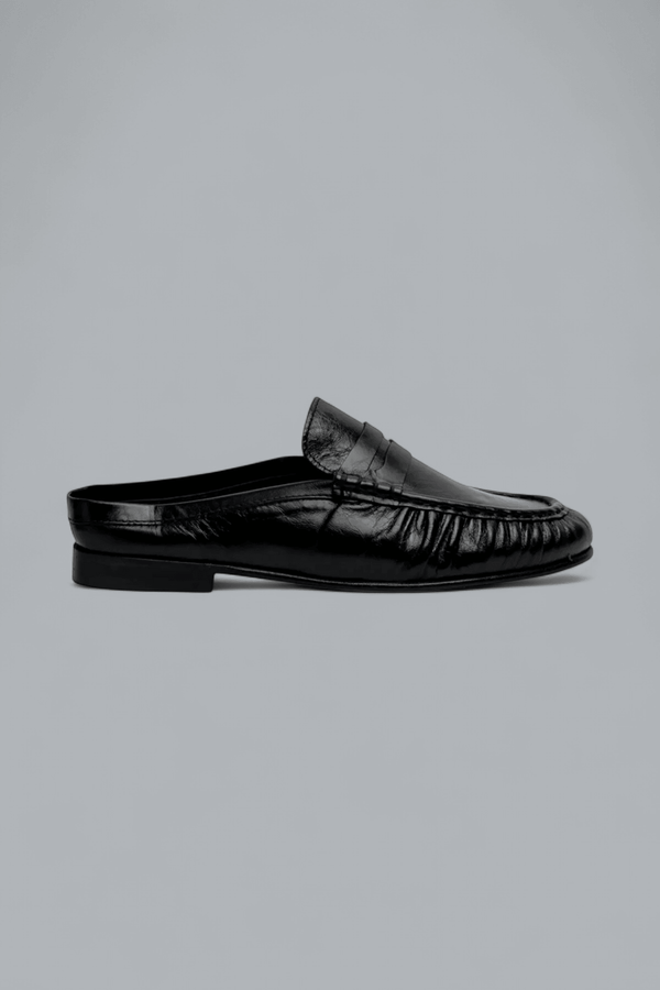 PENNY LOAFER WRINKLE MULE