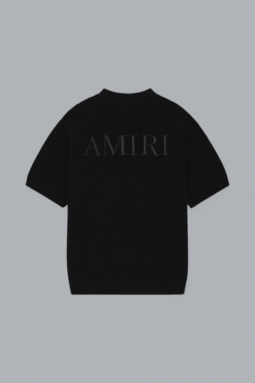 AMIRI LOGO CROCHET T-SHIRT