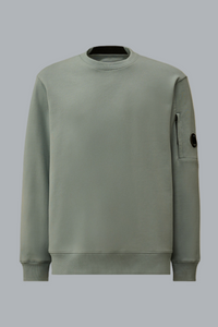 DIAGONAL RAISED FLEECE LENS SWEATER
