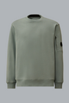 DIAGONAL RAISED FLEECE LENS SWEATER