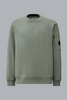 DIAGONAL RAISED FLEECE LENS SWEATER