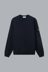 OLD' EFFECT MALFILÉ FLEECE SWEATSHIRT NAVY BLUE