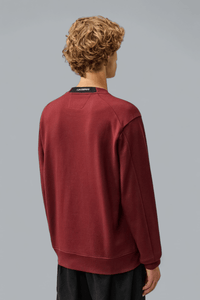 DIAGONAL RAISED FLEECE LENS SWEATER