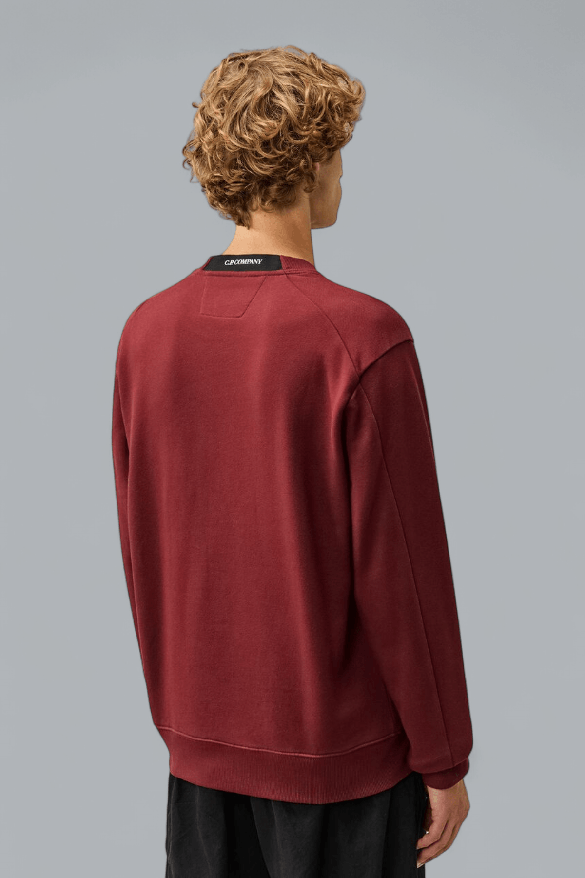 DIAGONAL RAISED FLEECE LENS SWEATER