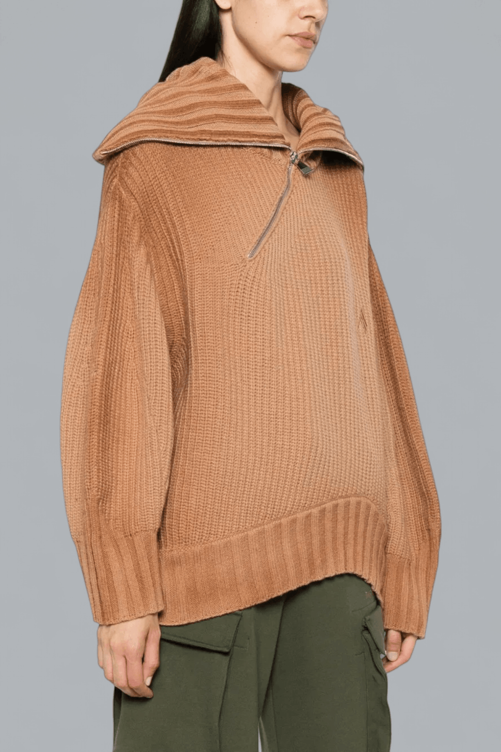 ZIP UP CREWNECK