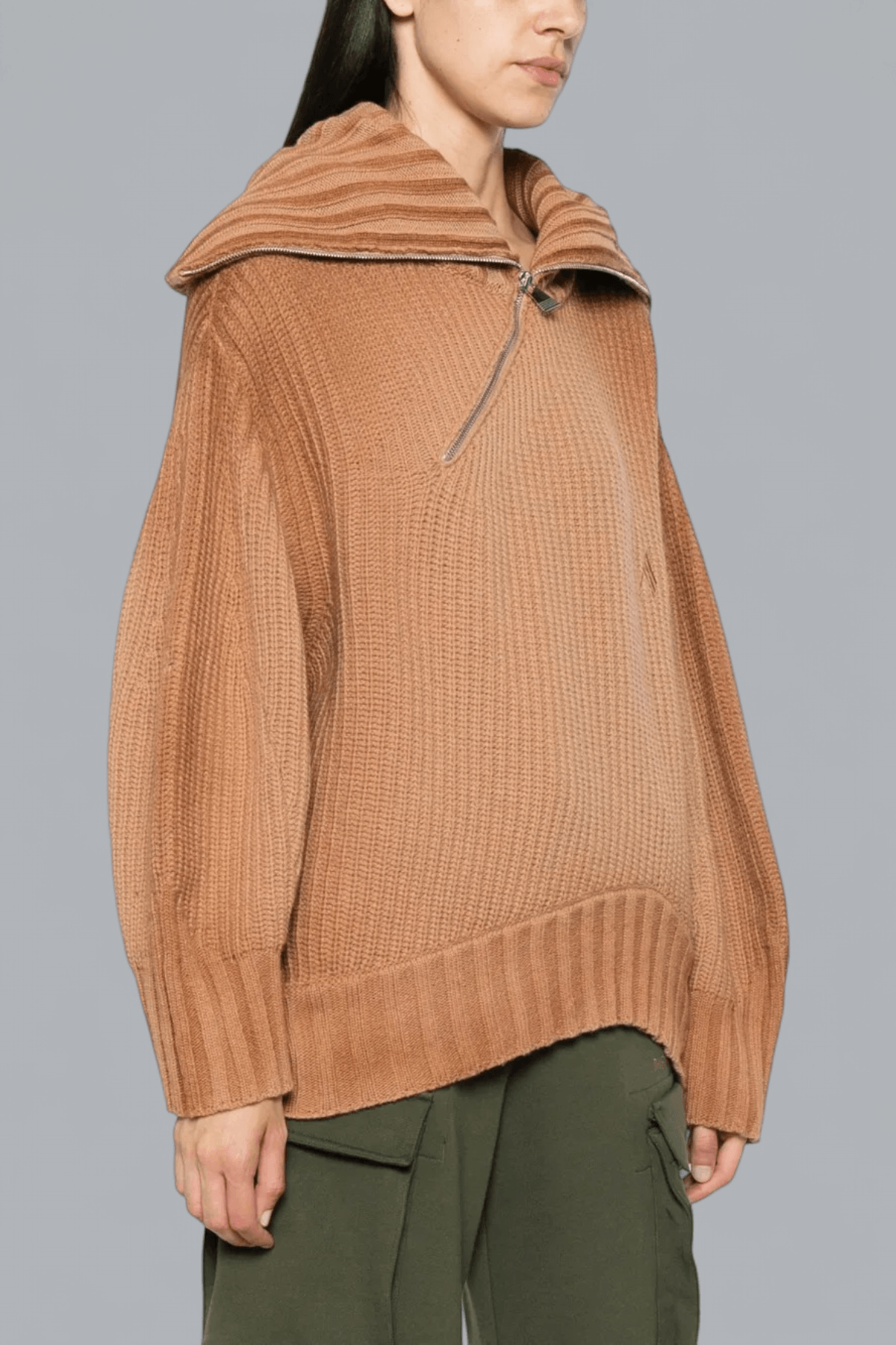 ZIP UP CREWNECK