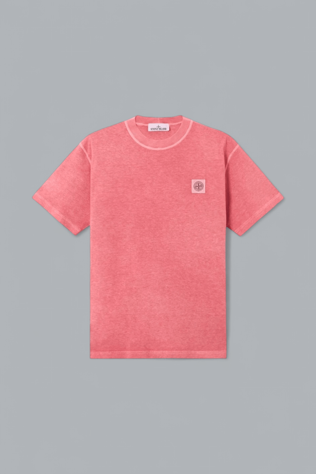 ORGANIC COTTON JERSEY 'FISSATO' EFFECT T-SHIRT