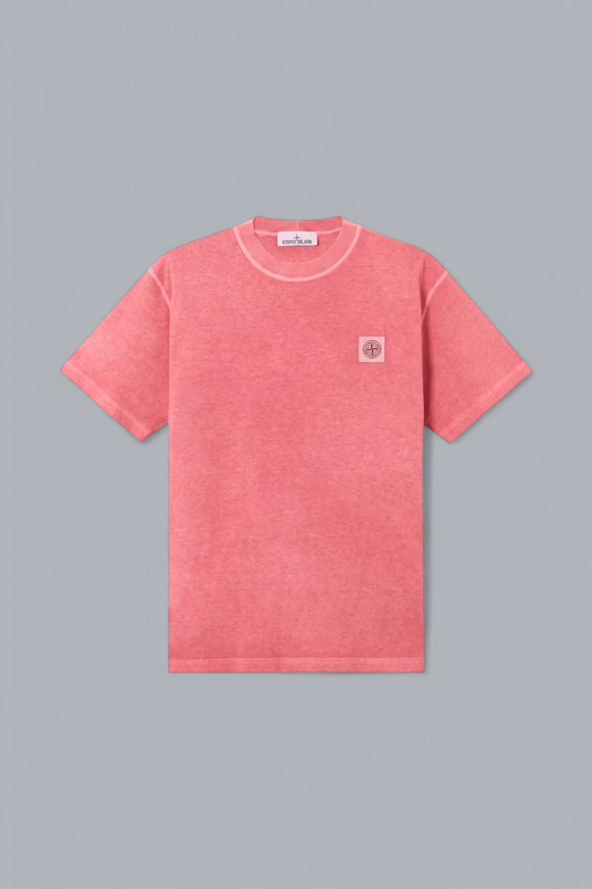 ORGANIC COTTON JERSEY 'FISSATO' EFFECT T-SHIRT