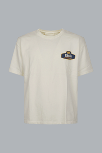 RHUDE RACING CREST TEE VINTAGE WHITE/ NAVY